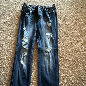 Kancan skinny distressed jeans